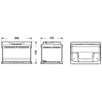 EXIDE Starterbatterie, EB542