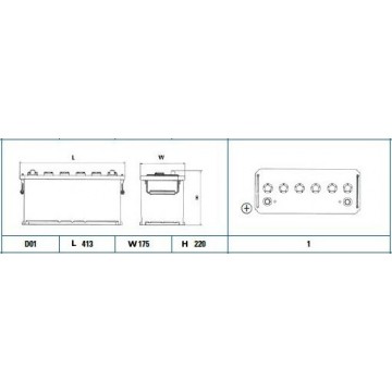 EXIDE Starterbatterie, EG1109