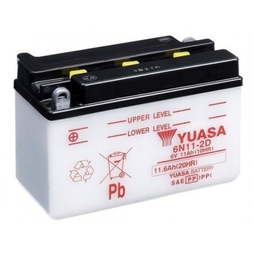 YUASA Starterbatterie, 6N11-2D