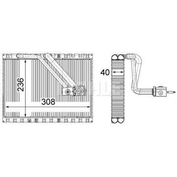 MAHLE Verdampfer,...