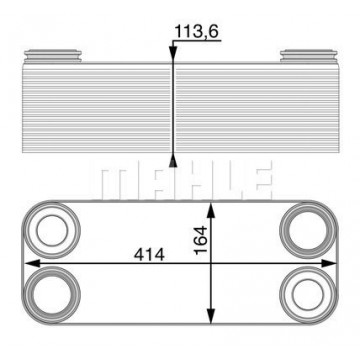 MAHLE Ölkühler,...