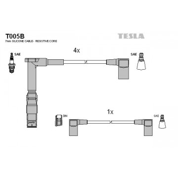 TESLA Zündleitungssatz, T005B