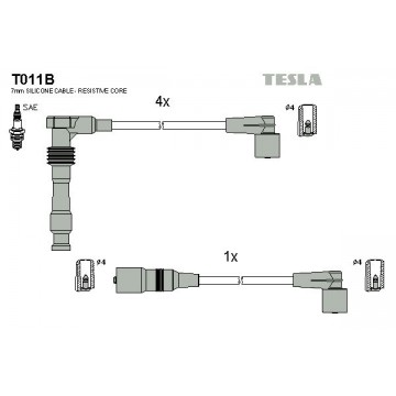 TESLA Zündleitungssatz, T011B