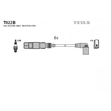 TESLA Zündleitungssatz, T022B