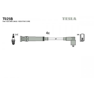 TESLA Zündleitungssatz, T025B