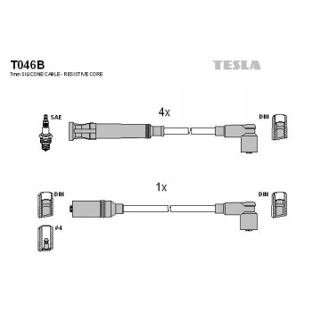 TESLA Zündleitungssatz, T046B