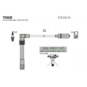 TESLA Zündleitungssatz, T088B