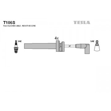 TESLA Zündleitungssatz, T106S