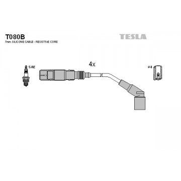 TESLA Zündleitungssatz, T080B