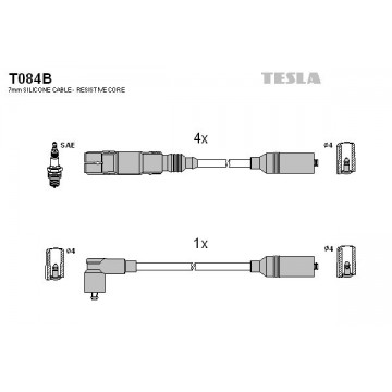 TESLA Zündleitungssatz, T084B