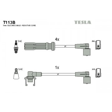 TESLA Zündleitungssatz, T113B