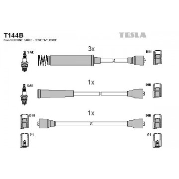 TESLA Zündleitungssatz, T144B