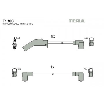 TESLA Zündleitungssatz, T130G