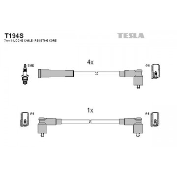 TESLA Zündleitungssatz, T194S