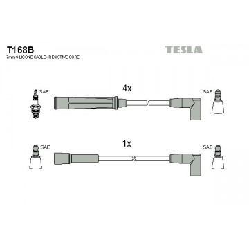 TESLA Zündleitungssatz, T168B