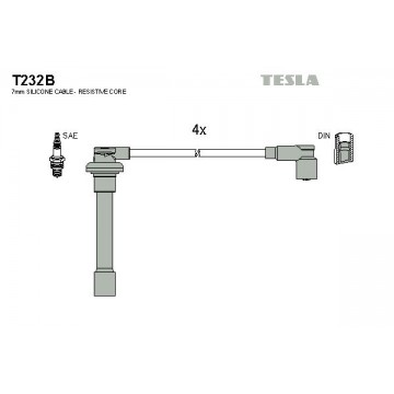 TESLA Zündleitungssatz, T232B