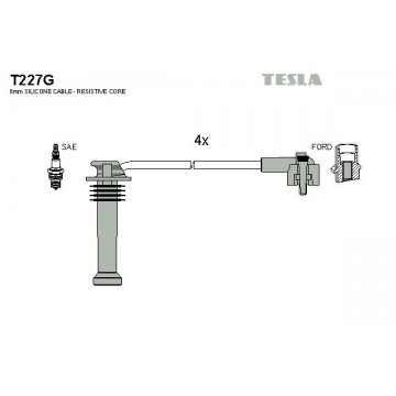 TESLA Zündleitungssatz, T227G