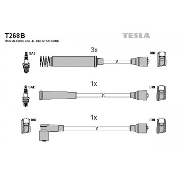 TESLA Zündleitungssatz, T268B