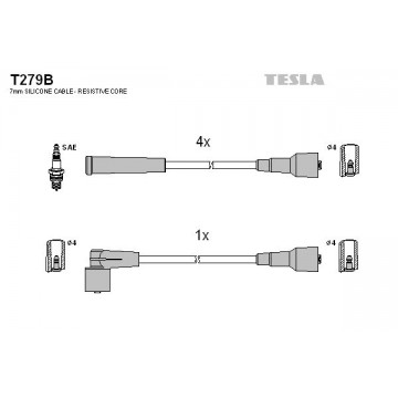 TESLA Zündleitungssatz, T279B