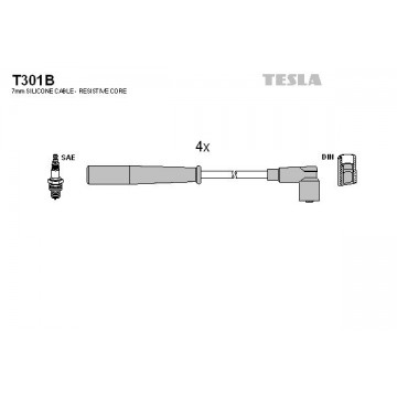 TESLA Zündleitungssatz, T301B