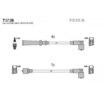 TESLA Zündleitungssatz, T373B