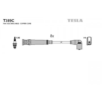 TESLA Zündleitungssatz, T389C