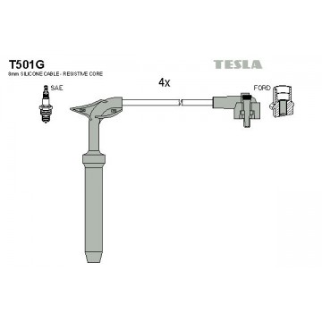 TESLA Zündleitungssatz, T501G