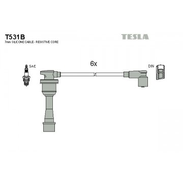 TESLA Zündleitungssatz, T531B