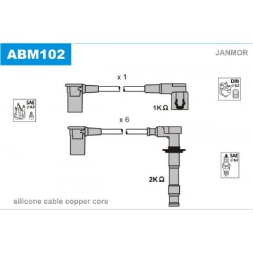 JANMOR Zündleitungssatz,...