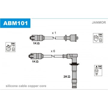 JANMOR Zündleitungssatz,...