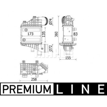 MAHLE Ladeluftkühler, CI...