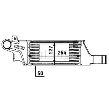 MAHLE Ladeluftkühler, CI 57...