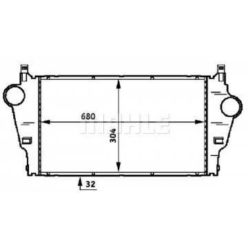 MAHLE Ladeluftkühler, CI 62...