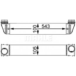 MAHLE Ladeluftkühler, CI 79...