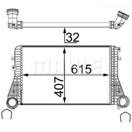 MAHLE Ladeluftkühler, CI 83...