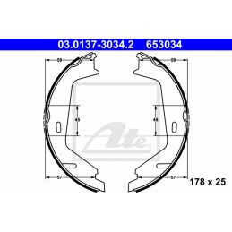 ATE Bremsbackensatz,...