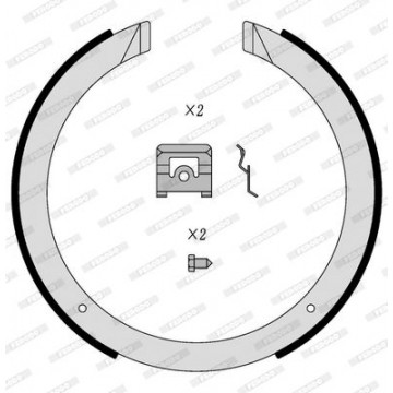 FERODO Bremsbackensatz,...