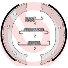 BREMBO Bremsbackensatz,...