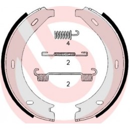 BREMBO Bremsbackensatz,...