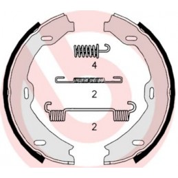 BREMBO Bremsbackensatz,...