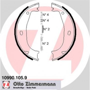 ZIMMERMANN Bremsbackensatz,...