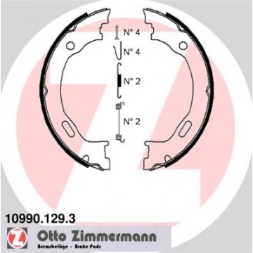 ZIMMERMANN Bremsbackensatz,...