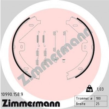 ZIMMERMANN Bremsbackensatz,...