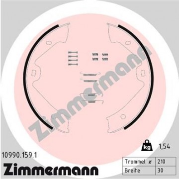 ZIMMERMANN Bremsbackensatz,...