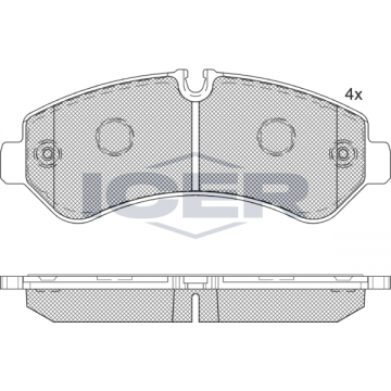 ICER Bremsbelagsatz,...