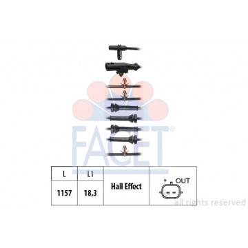 FACET Sensor, Raddrehzahl,...