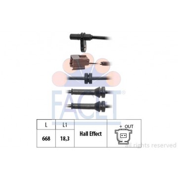 FACET Sensor, Raddrehzahl,...