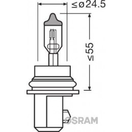 OSRAM Glühlampe, Fernscheinwerfer, 9007 9007  OSRAM