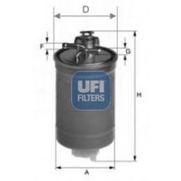 UFI Kraftstofffilter,...