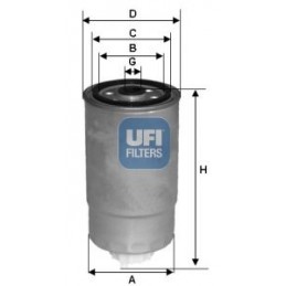 UFI Kraftstofffilter,...